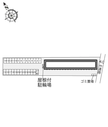 ★手数料０円★三重郡朝日町縄生　月極駐車場（LP）